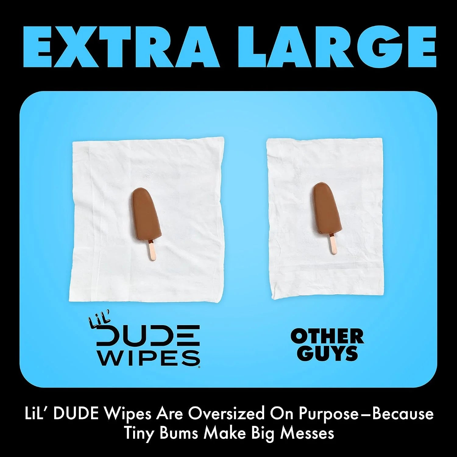 LiL' DUDE Wipes Flushable Potty Training Water Wipes, Unscented, 168 Count