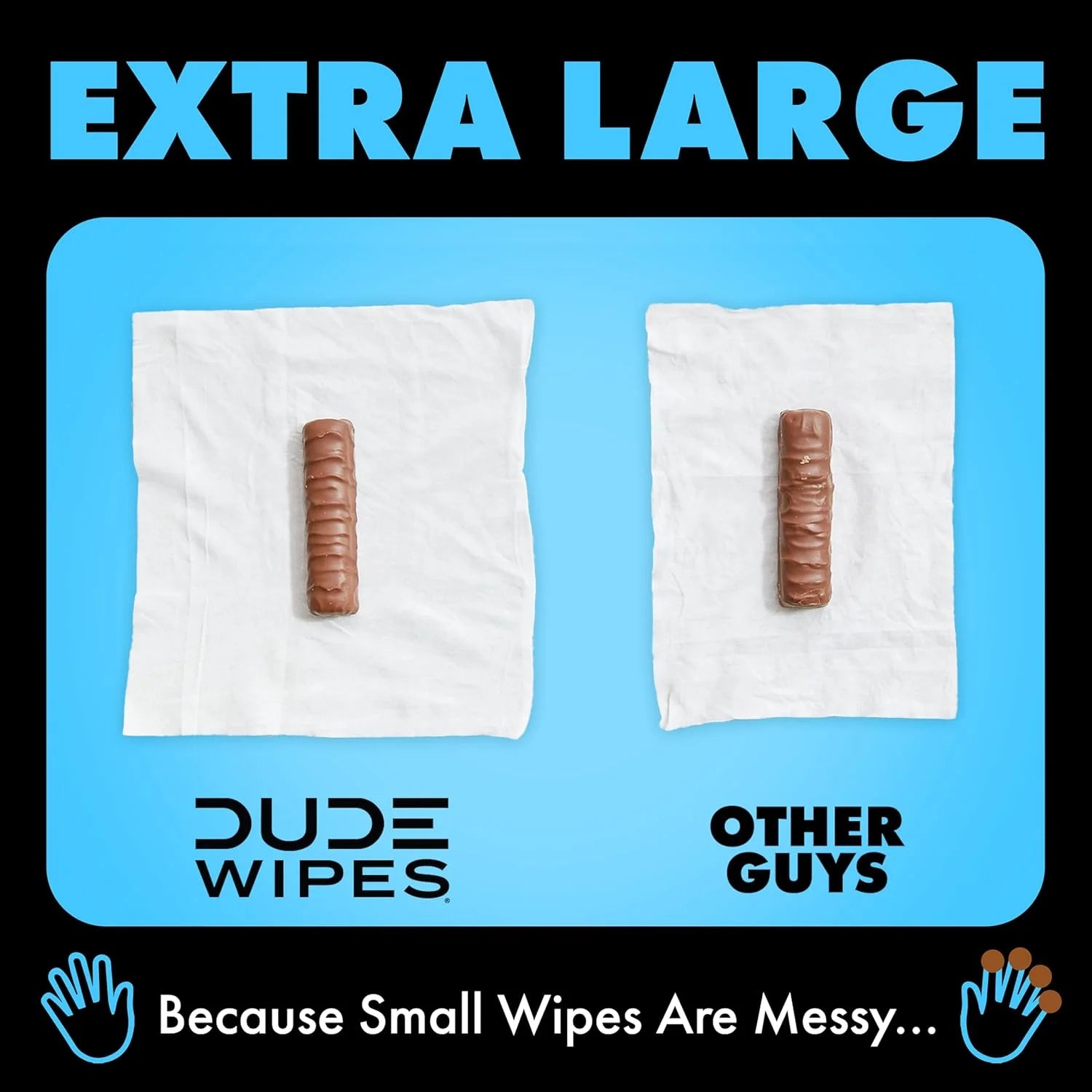 DUDE Wipes Unscented Adult Flushable Wet Wipes, Sensitive Skin, 144 Count