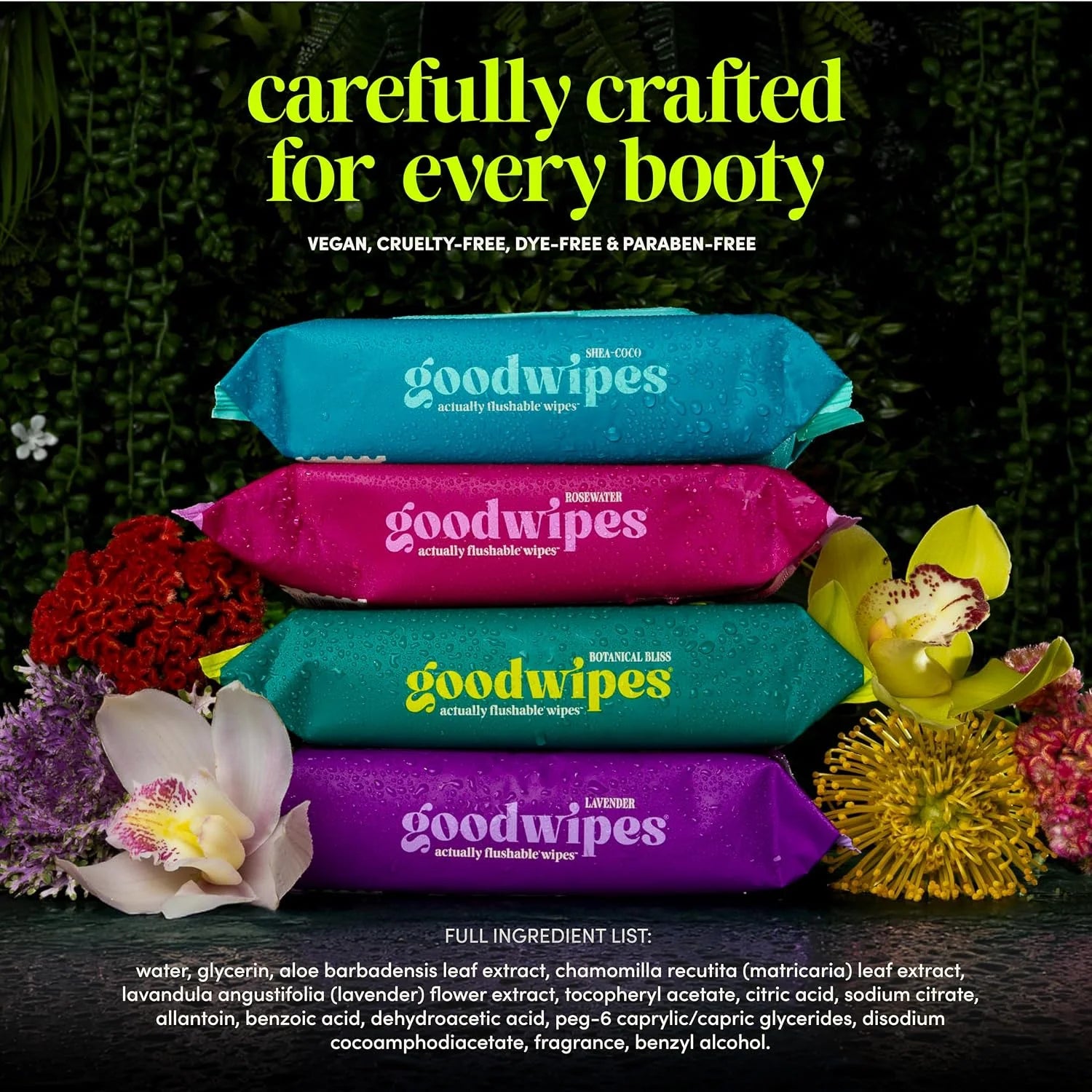 goodwipes Flushable Wipes (6 Pack) (50 Count (Pack of 6), Variety)