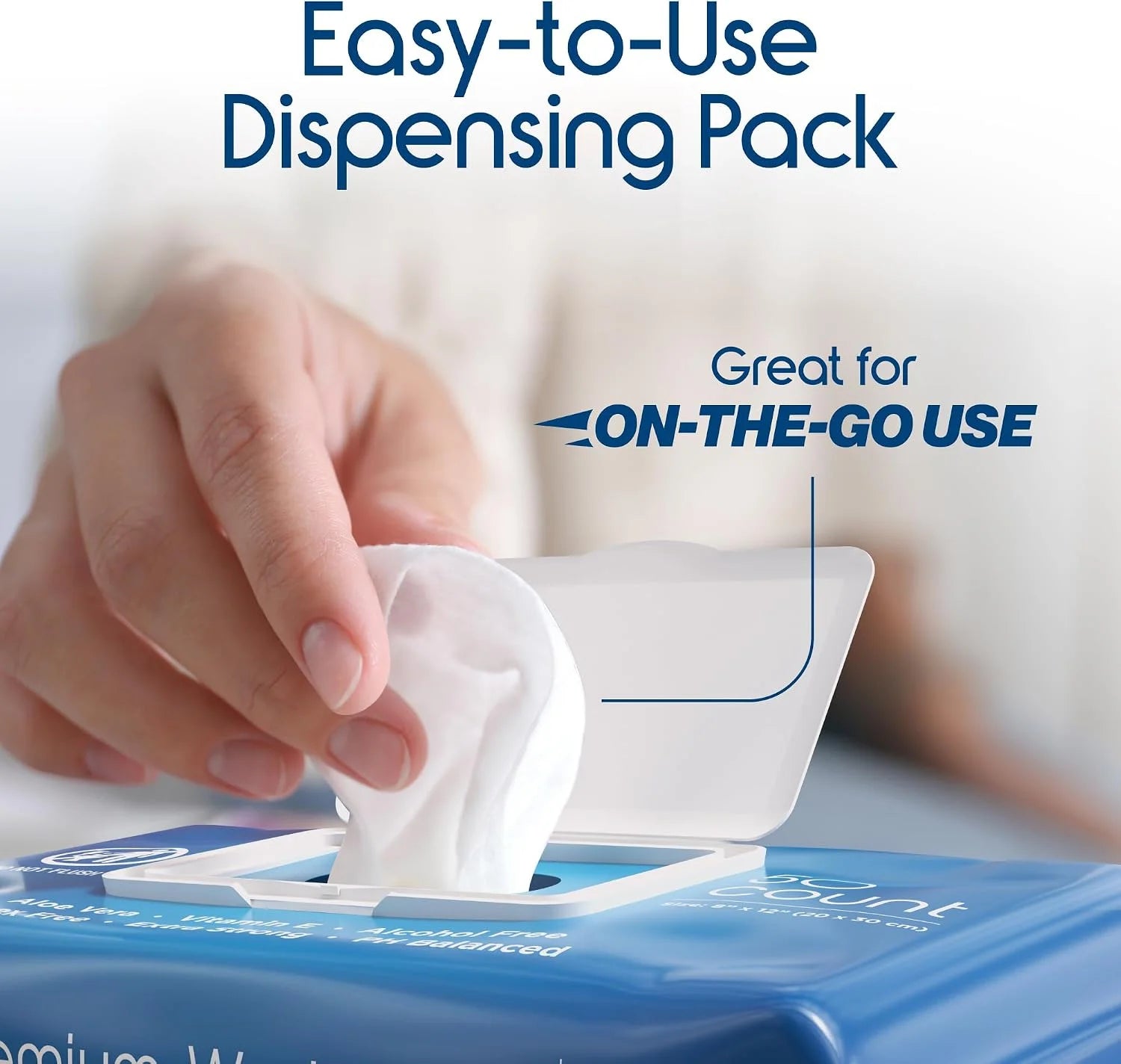 Inspire Adult Wet Wipes, Wash Cloths, Incontinence & Cleansing for Elderly Extra Large, 8"x12" (Pack of 8)