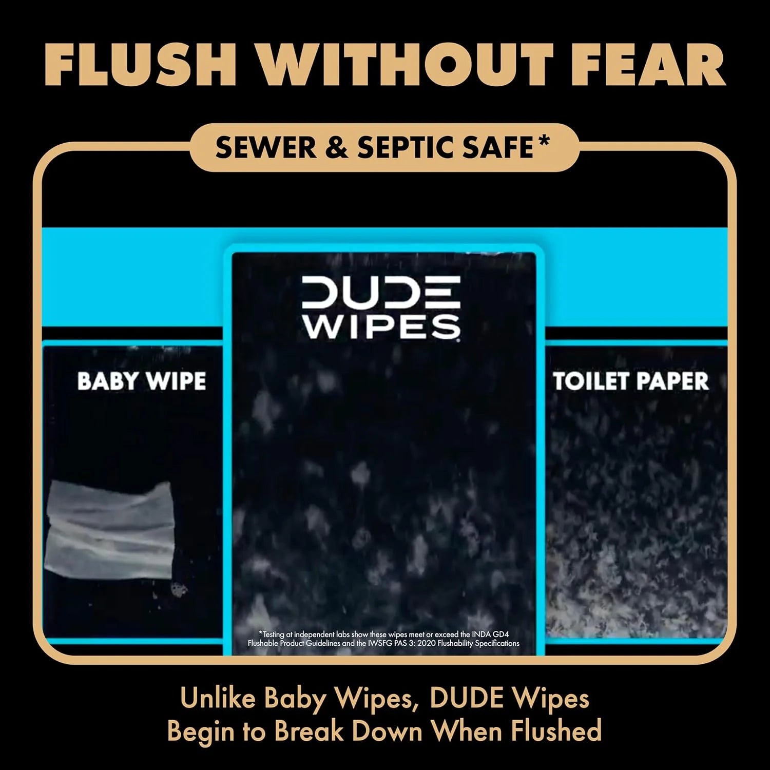 DUDE Wipes Morning Grind Adult Flushable Wipes, Coffee Scented, 288 Count